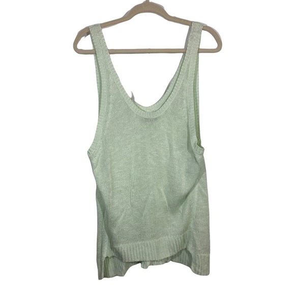 Cheap Monday Light Green Knit Sleeveless Tank Blouse Tunic Size Medium - Picture 4 of 8